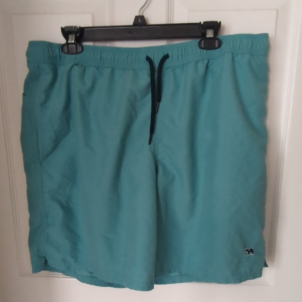 Men's The Normal Brand Blue Draw String Swim Trunks Sz. XL